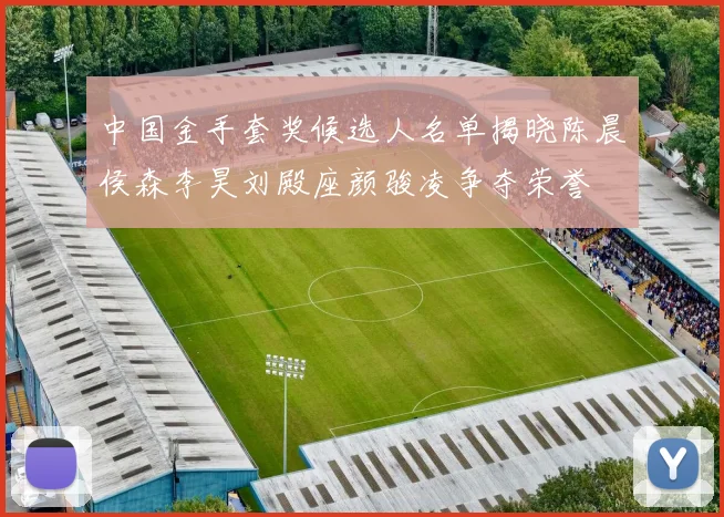 中国金手套奖候选人名单揭晓陈晨侯森李昊刘殿座颜骏凌争夺荣誉
